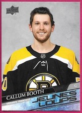 2020-21 Upper Deck Extended Series CALLUM BOOTH Jeunes Loups / Young Guns #704