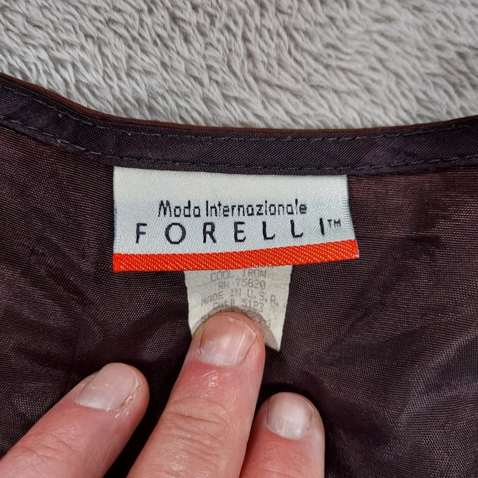 Vintage Moda International Forelli Vest Womens License Plate USA Made Classic - Image 2 of 4