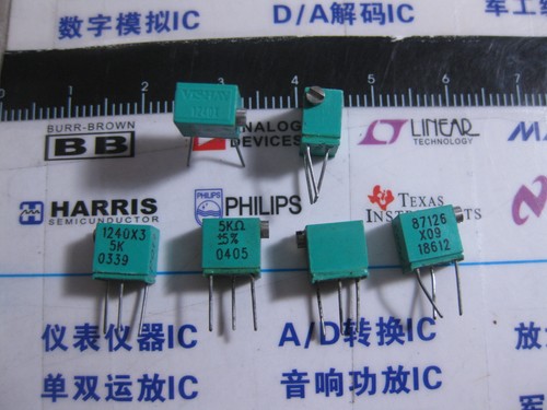 1X 1240X 5K 5% Trimmer Resistors Through Hole 5Kohms 1/4w 5% Y50535K00000J0L