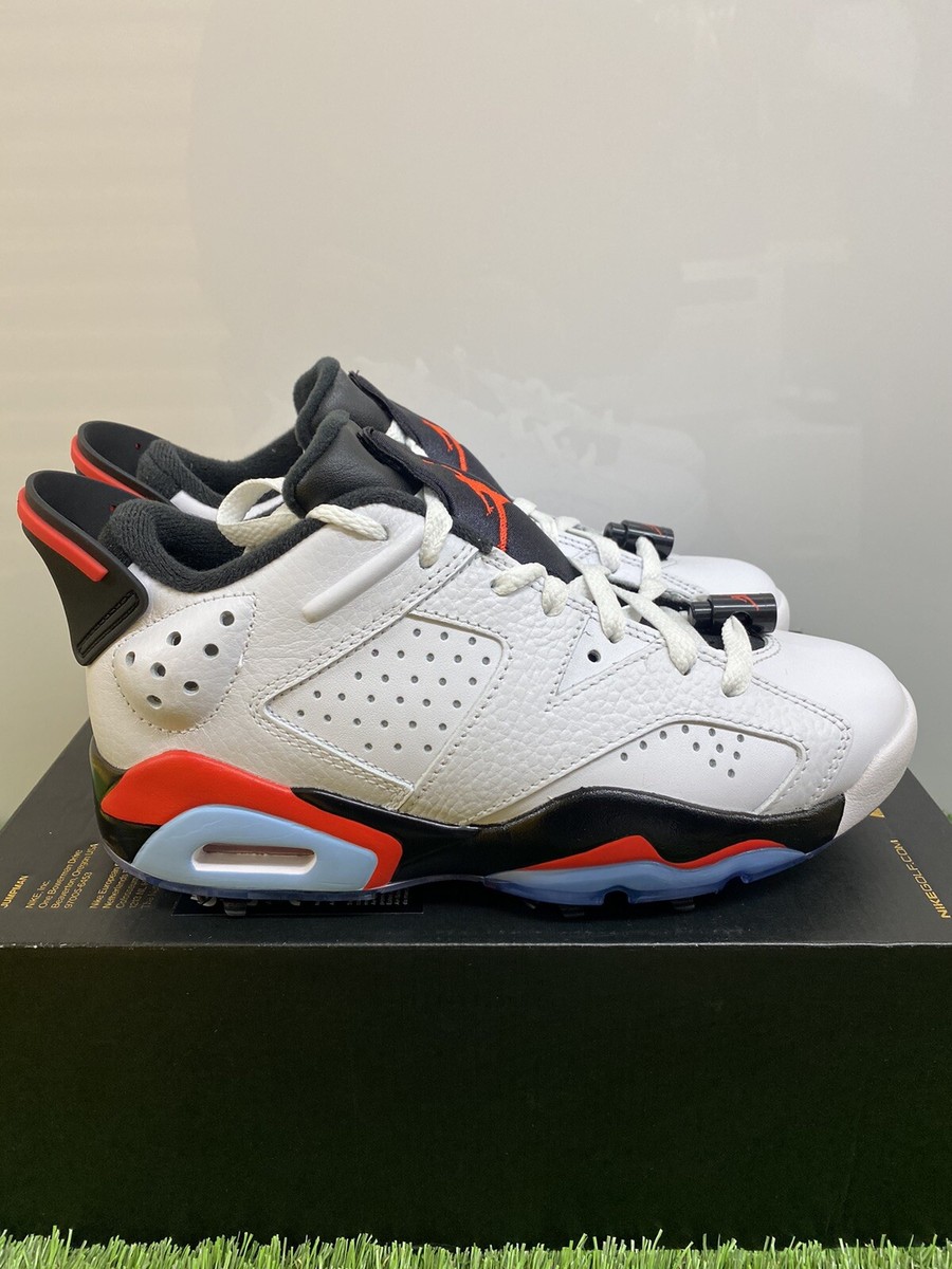 Size 4 - Air Jordan 6 Retro Golf Low White Infrared for sale