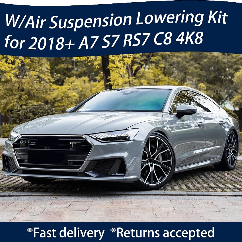 💥For 2018+ Audi A7 S7 RS7 C8 4K8 Adjustable Lowering Links Kit