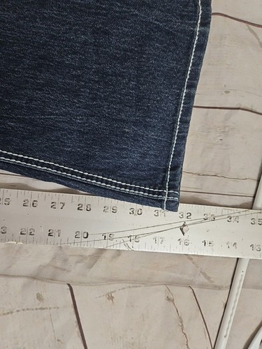 Jeans donna vintage Mudd taglia 13 Y2K impreziositi strass bootcut elasticizzato - Foto 14 di 16