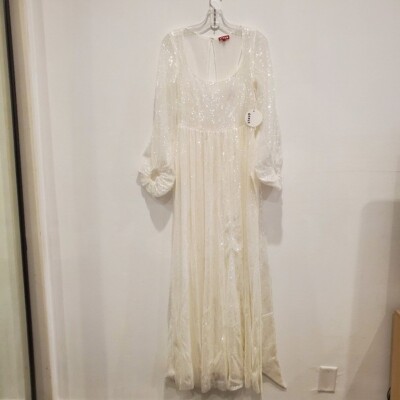 staud pearl sequin dress Staud Pearl Dress in Clear Sequin