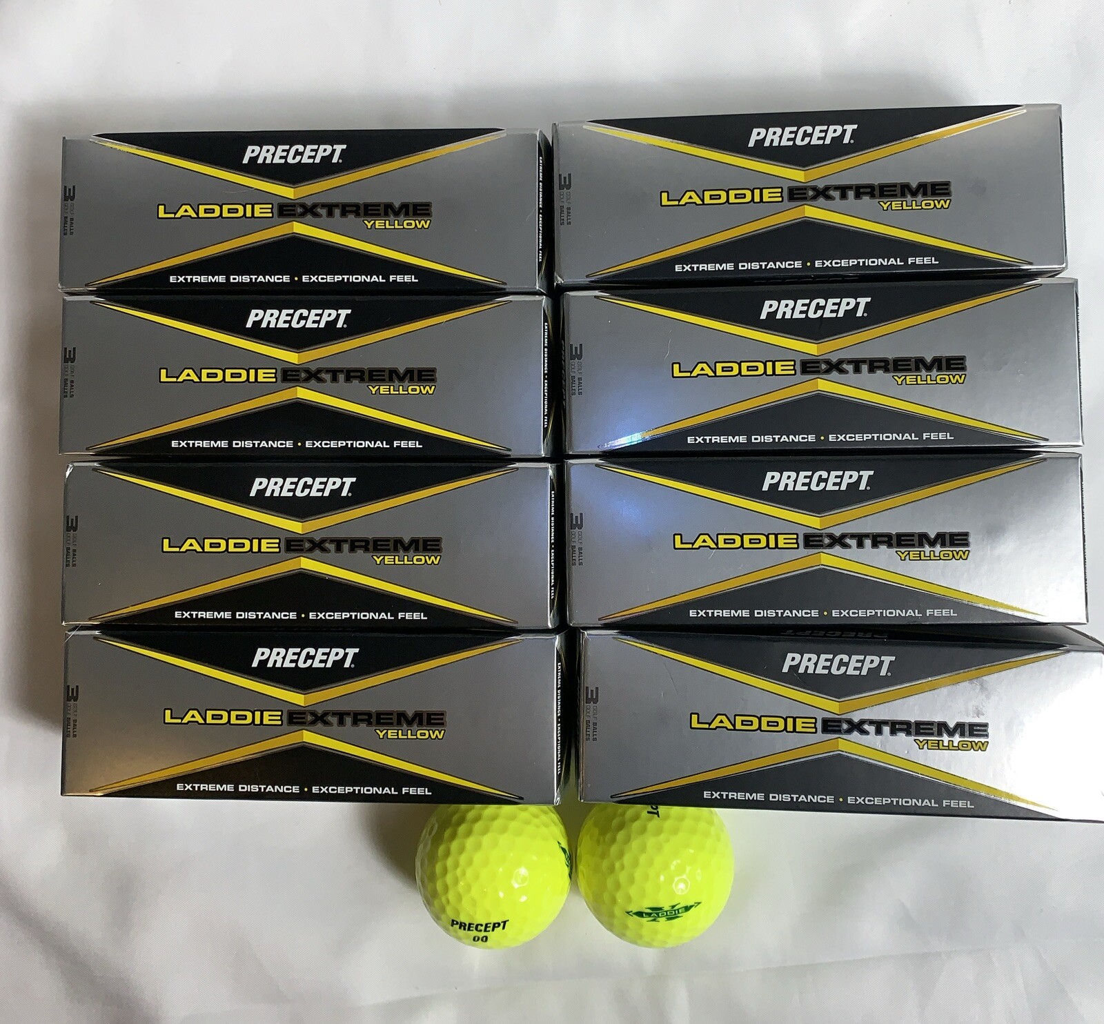 Bridgestone Precept Laddie Extreme Yellow Golf Balls 23 Balls New eBay