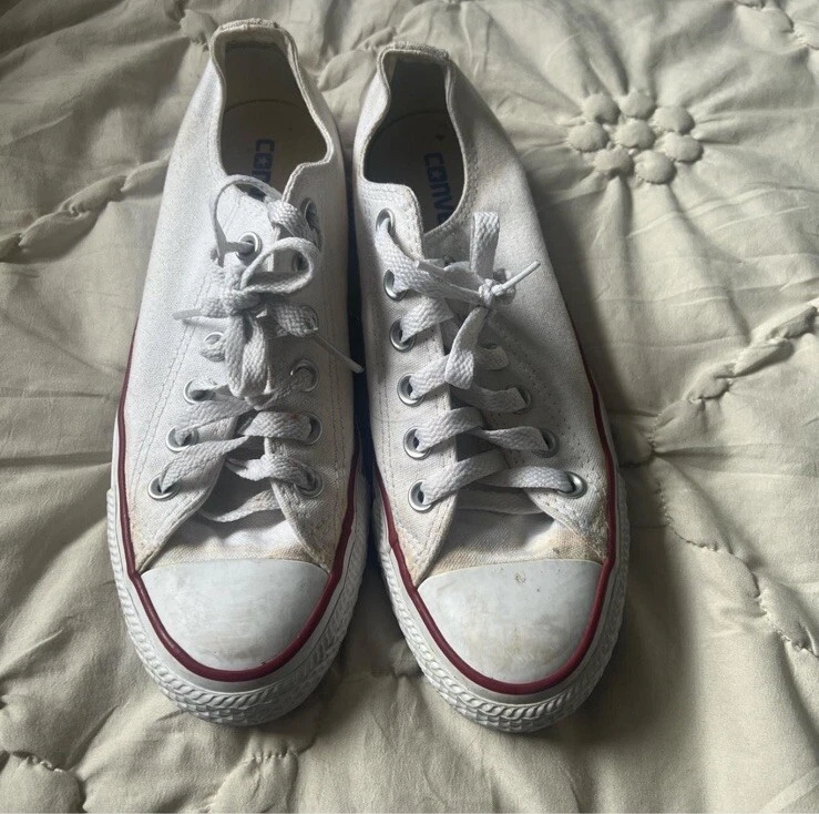 converse donna taglia 7 bianco basso