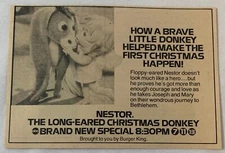 1977 ABC tv special ad ~ NESTOR THE LONG EARED CHRISTMAS DONKEY