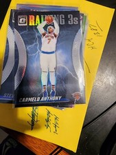 2023-24 PANINI DONRUSS BASKETBALL RAINING 3'S #13 CARMELO ANTHONY NY KNICKS