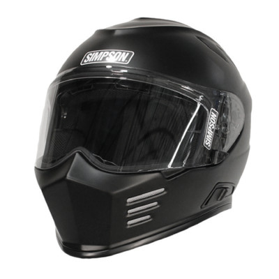 Simpson Racing Products Ghost Bandit Motorcycle Helmet Matte Black - XL