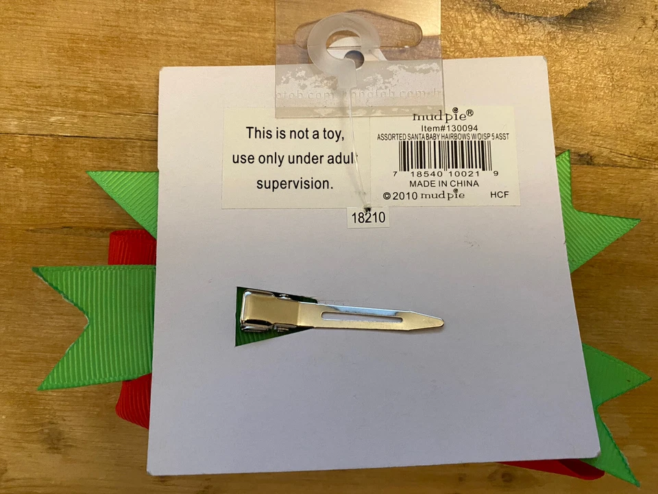 NUEVO CON ETIQUETAS Niñas Mud Pie Verde Lunares Navidad Invierno Vacaciones Lazo Blanco Rojo Foto 4 de 4