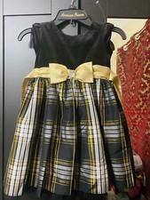 sweet heart rose girls black and gold dress size 4