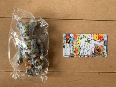 Bearbrick 100%  ARTIST: Andy Warhol X Jean-Michel Basquiat  Series42 Medicom Toy