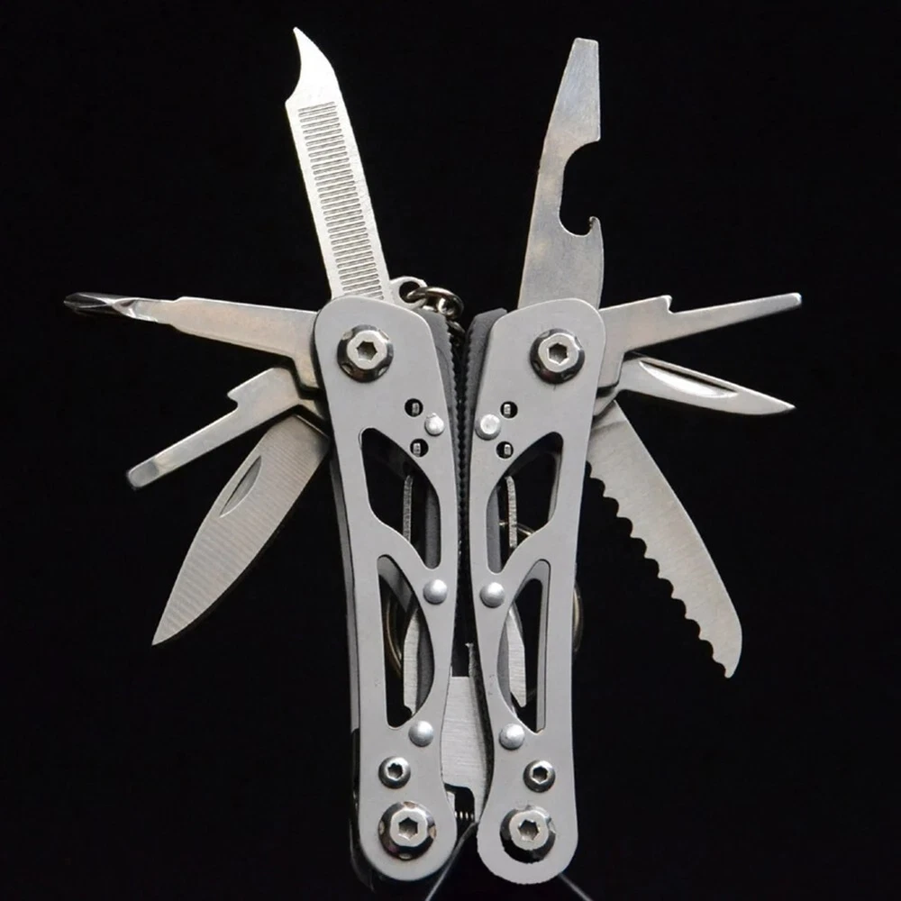 Stainless Steel Survival Multi-Tool with Plier Knife Wire Cutter File