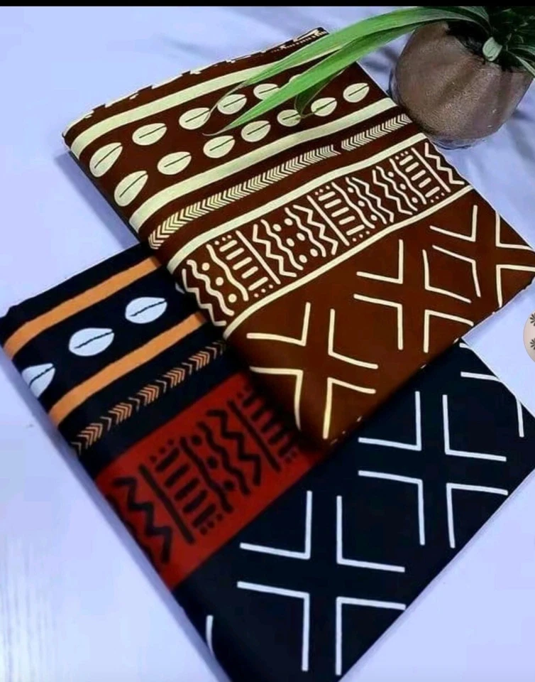 ankara fabric 6 yards 100 cotton new, very durable ,nice designs, and unique - Image 3 of 4