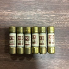 Bussmann Tron KAX-25 25 Amp Rectifier Fuses KAX25, Lot Of 6