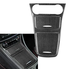 Inner Center Console Trim Carbon For Mercedes Benz A Class W117 13-18 3Pcs/Set