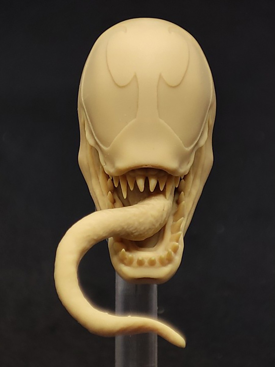 1/12 Unpainted Venom Comics Head Carved Mafex Size | eBay