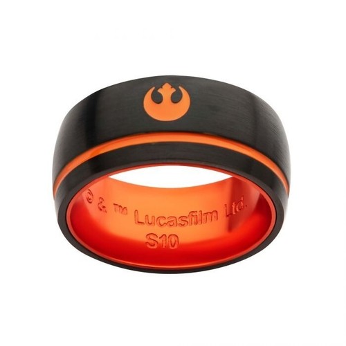 Star Wars Stainless Steel "Rebel Scum" Jedi Ring Size 9-12 - 第 1/6 張圖片