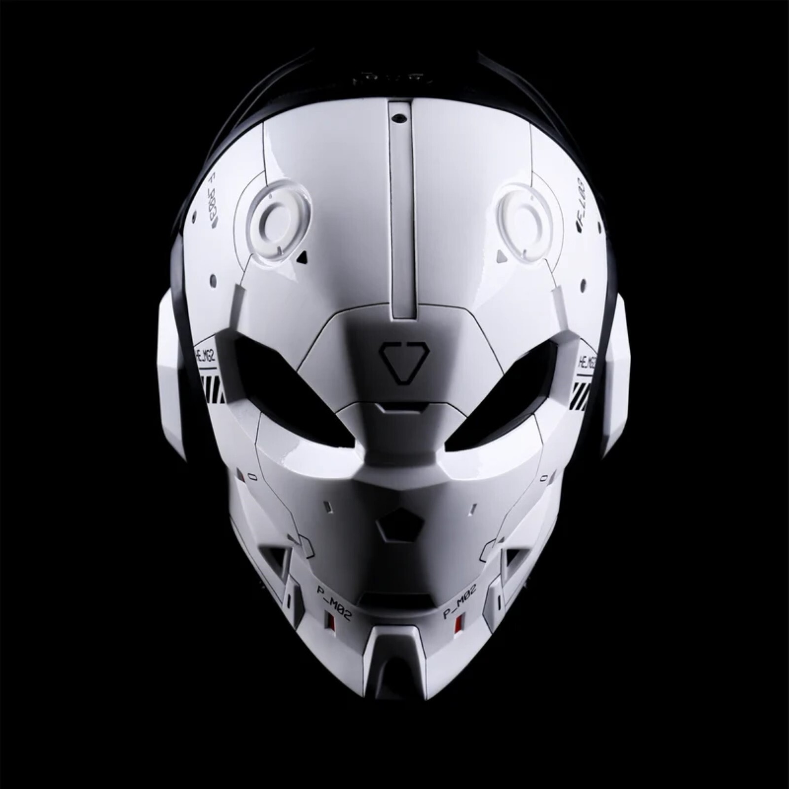 Machine56 Wearable White Helmet Art Mask MKXF2/WF02/FIN Cyberpunk Mech