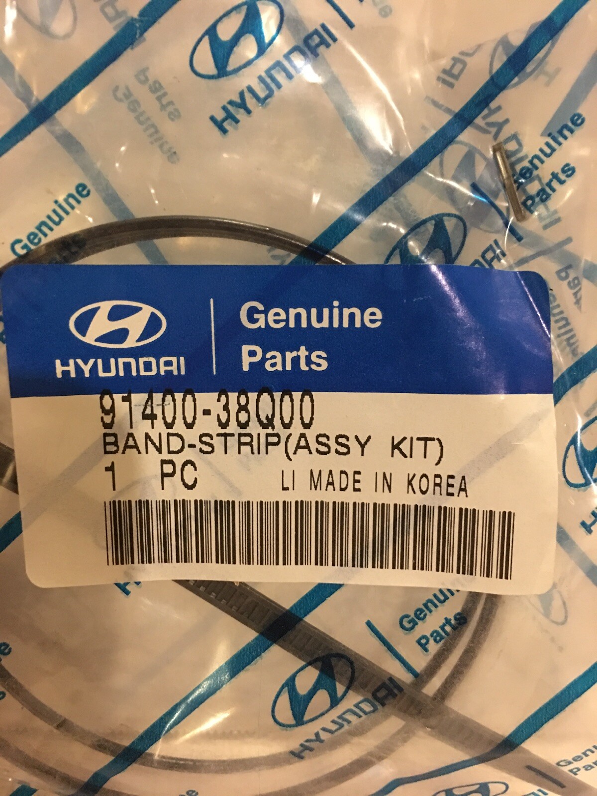 OEM Hyundai Air Intake Boot Hose Clamp Band Strip Assembly 9140038Q00