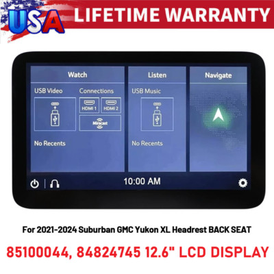 Display LCD DD126EA-01A Per Poggiatesta Posteriore Chevrolet Tahoe Suburban GMC Yukon