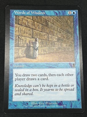 Magic the Gathering MTG Words of Wisdom Blue Odyssey Common