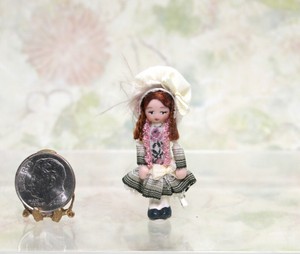 Dollhouse Miniature Ethel Hicks Porcelain Angel Children Doll | eBay