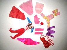 mod barbie friends skipper doll clothes best buy style leg warmers gown 70s lot