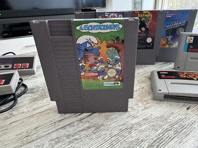 NINTENDO NES - DIE SCHLÜMPFE - LES SCHTROUMPFS - PAL Version - Top Zustand !!
