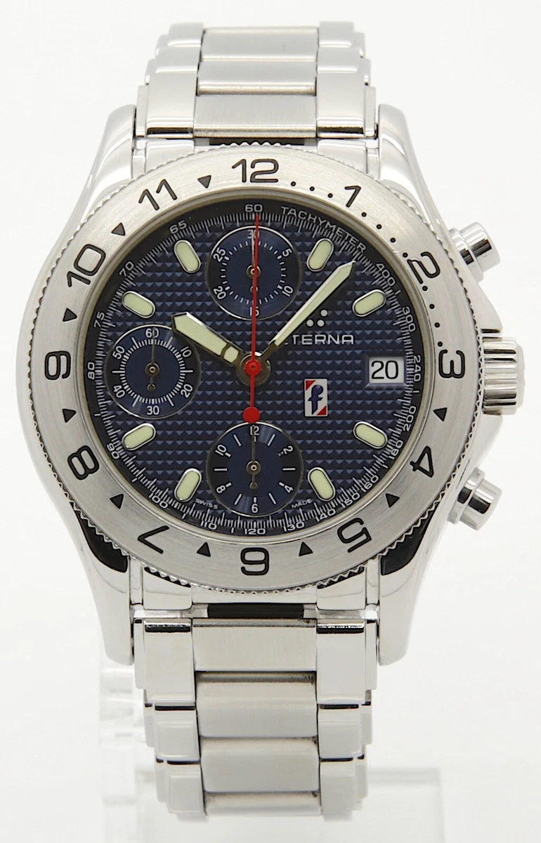 Eterna Pininfarina chronograph automatic men s watch 39 mm ref. 1504.41