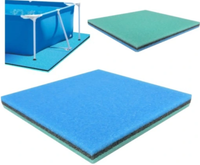 Poolmatte Schutzmatte Bodenschutzmatte Pool Bodenschutz Outdoor 120X100X3 Cm