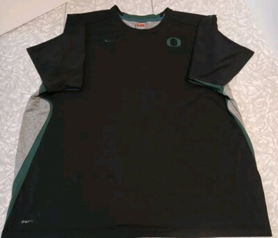 Nike Oregon Ducks University Shirt Mens Large XXL NCAA Crew Neck Black Gray