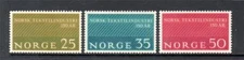 NORWAY MNH 1963 SG557-559 150TH ANV OF TEXTILE INDUSTRY