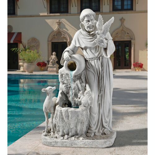 Design Toscano St. Francis' Life-Giving Waters Fountain - Picture 1 of 7