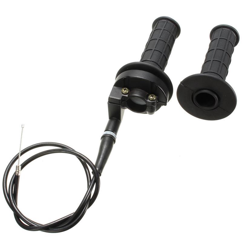 Twist Throttle Grip + Cable 50cc 125cc 150 250 Dirt Bike Quad ATV Pit Dirt bikes