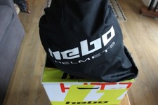 HEBO ZONE 5 Mono Trials Helmet With Visor - Black gloss