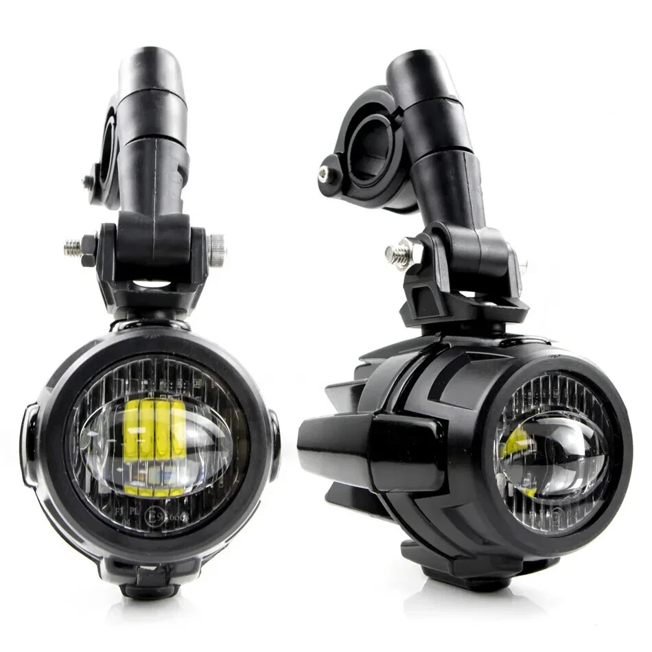 2x Motorcycle LED Auxiliary Lights Fogs Lamps DRL driving Fog Light For Motor - Image 2 of 4