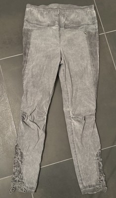 Tredy Bengalin Hose Stretchhose Jeggings Spitze grau 44 ( 42 46  )