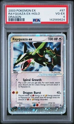 Rayquaza Ex 97/97 Holo Pokemon Ex Dragon PSA 4