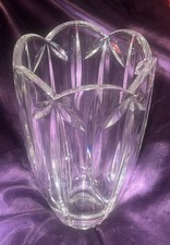 Mikasa Germany Clear Crystal Decorative Vase 8" 1/2  Glossy Finish