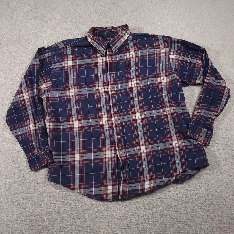 Arrow Shirt Mens 2XL Plaid Button Down Long Sleeve Flannel Pocket Casual - Image 2 of 4