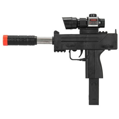 P2304 Spring Powered Black Airsoft M10 MAC UZI Assault SMG Pistol