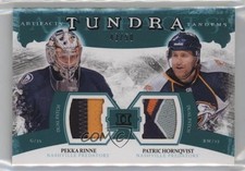 2011 Artifacts Green 43/50 Pekka Rinne Patric Hornqvist #TT2-RH Dual Patch 9a0