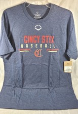Camiseta manga corta Evoshield para hombre - azul brezo - Cincinnati Cincy Stix - L