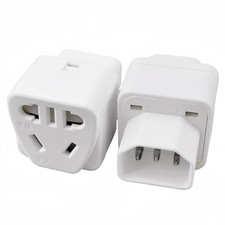 European EU To US American Adapter Plug Converter Euro Asia to USA Lot 1pcs