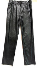 Universal Threads The 90s Straight High Rise Pants Sz 10R Faux Leather biker