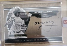 2017 Panini National Treasures Manny Machado Auto On Card Autograph SSP #13/15