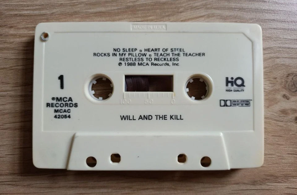 Will And The Kill : Self-titled ( Cassette Tape ) - Image 4 of 4