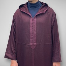 Mens Djellaba Handmade Burg Djellaba Moroccan Kandora Warm Islamic Clothing Men