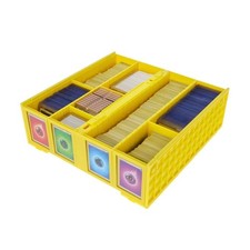 New 1 ct BCW Collectible Card Bin - 3200 - Yellow -Heavy Duty Plastic Bin