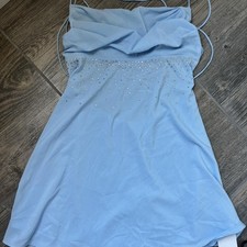Baby blue sparkly dress #glam #party